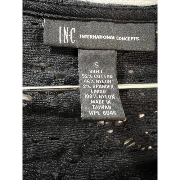 I.N.C. Long‎ Sleeve Sheer Lace Scoop-Neck Top Small - Picture 4 of 4